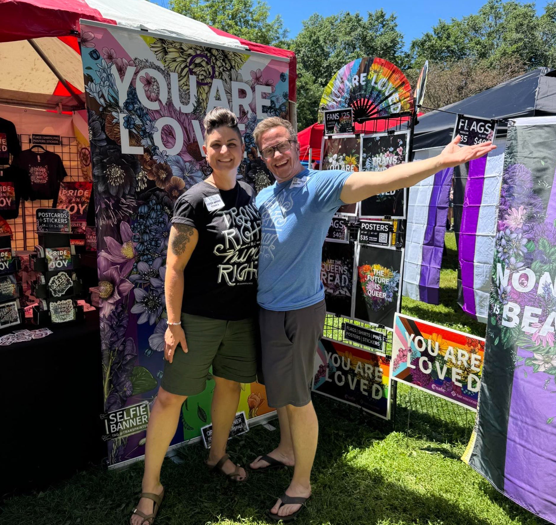 Team Transipainter: Rae and Gina Senarighi at Twin Cities Pride 2024