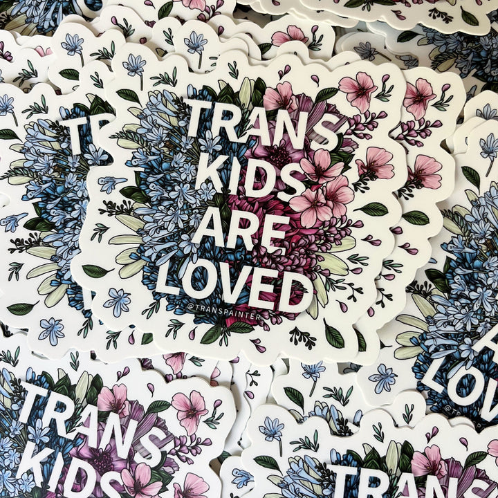 Trans Kids Are Loved Sticker