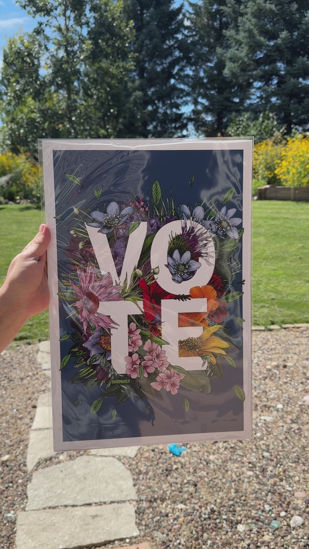 VOTE Poster | Botanical Art Election Poster | Voting Rights Print